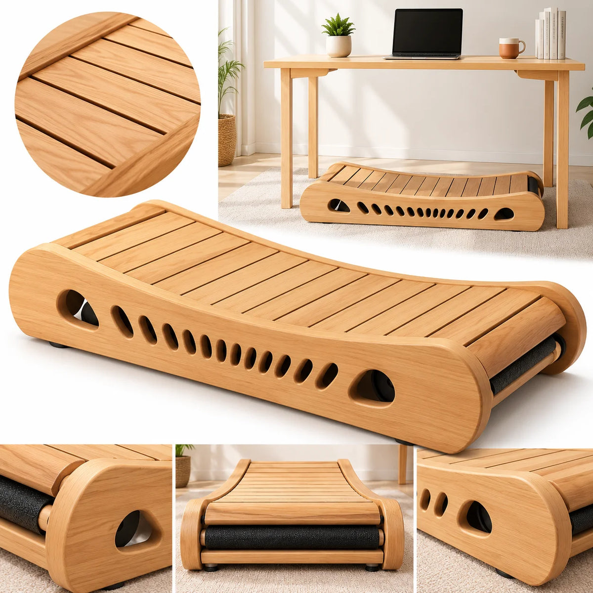 Wood Manual Walking Pad